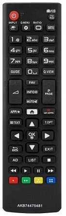 HQ LXP5481 LG TV nuotolinio valdymo pultas / AKB74475481 / Juodas