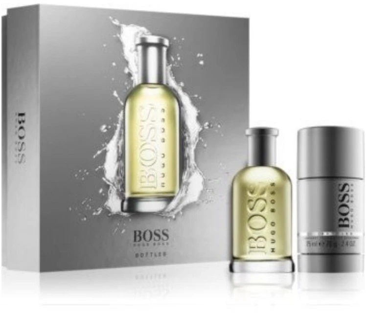 Rinkinys „Hugo Boss“: „Boss Bottled“ tualetinis vanduo vyrams, 100 ml + „Boss Bottled“ sandalmedžio sidro ir vetiverijos dezodorantas vyrams, 75 ml