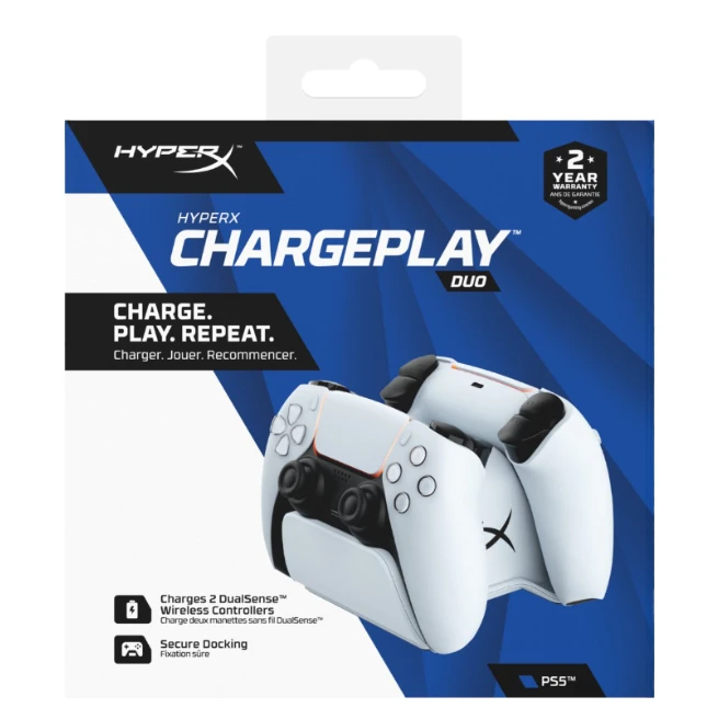 HyperX ChargePlay Duo - PS5 valdiklio įkrovimo stotelė