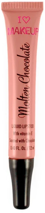 Makeup Revolution I Heart Revolution Molten Chocolate - Skysti lūpų dažai, 12 ml. Spalva: Salted Caramel