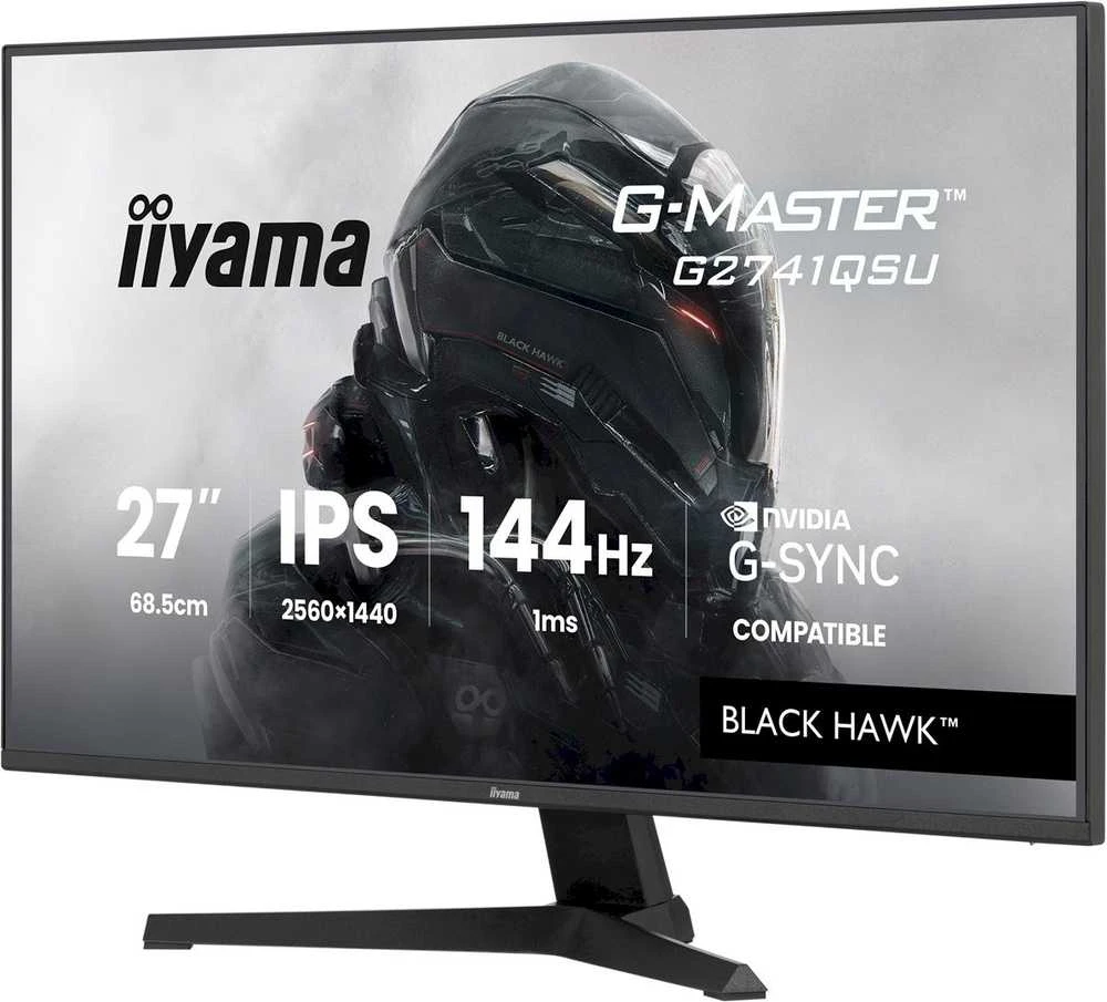 iiyama G-MASTER G2741QSU-B1 computer monitorius 68.6 cm (27") 2560 x 1440 pikselių Juodas