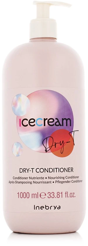 Inebrya Ice Kreminis Dry-T Conditioner maitinamasis plaukų kondicionierius, 1000 ml
