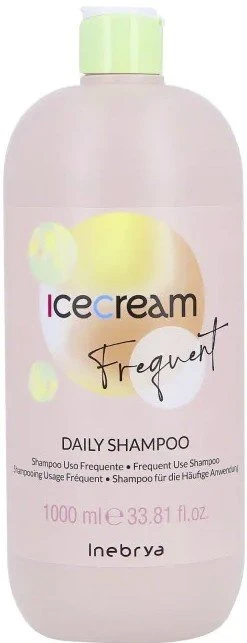 Inebrya Ice Kreminis Frequent Daily Šampūnas kasdienio naudojimo šampūnas, 1000 ml