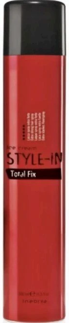 Inebrya Style-In Total Fix Plaukų lakas itin stiprios fiksacijos plaukų lakas, 500 ml