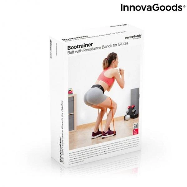 Diržas su pasipriešinimo juostomis užpakalio raumenims ir mankštos pratimai Bootrainer InnovaGoods