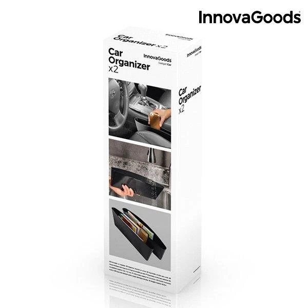 InnovaGoods Car Organiser (pack of 2pcs) Juodas