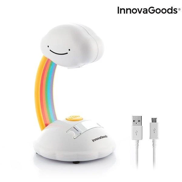 InnovaGoods Lampka projektorius InnovaGoods IG815189 Tęcza balta