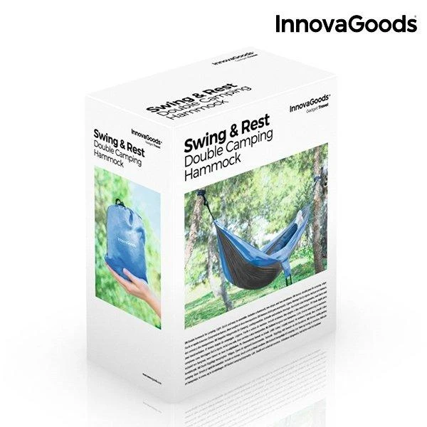 InnovaGoods Swing & Rest dvigubas kempingo hamakas