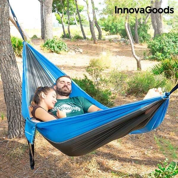 InnovaGoods Swing & Rest dvigubas kempingo hamakas