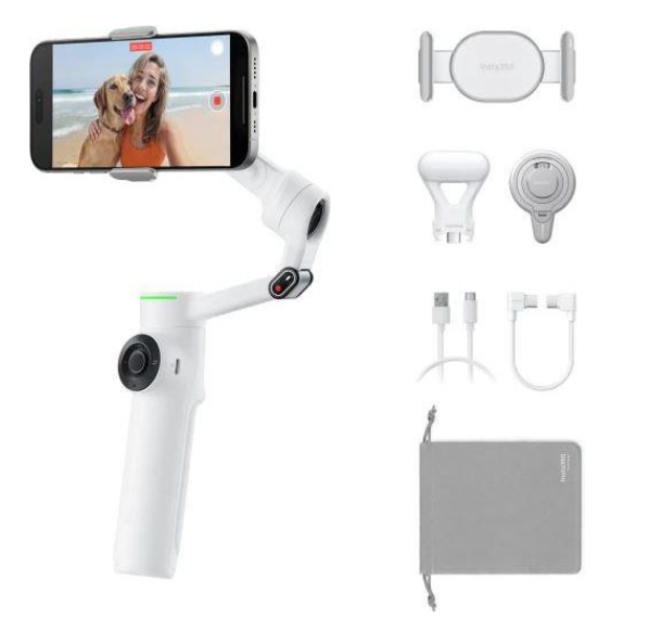 „Insta360 Flow 2 Pro Creator“ (baltas)