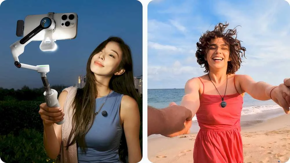 „Insta360“ mikrofonas su oru (1TX + 1RX)