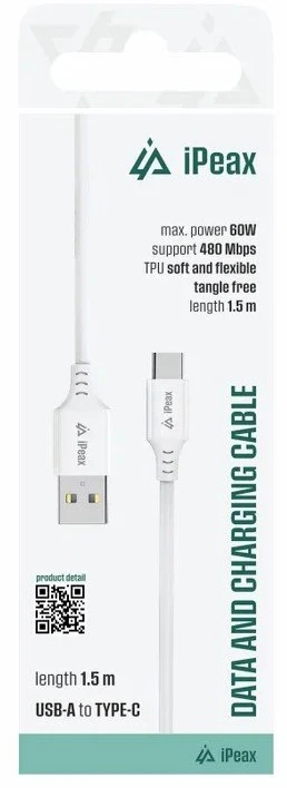 iPEAX 90010117 USB-A / USB-C laidas 1,5 m