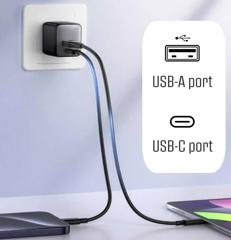 Įkroviklis iPeax GaN USB-C / USB 35W