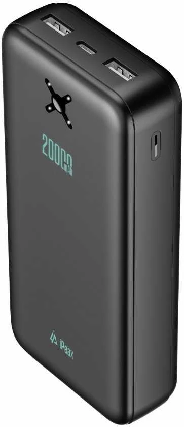 „iPeax“ išorinė baterija, 2x USB-A, 20000 mAh