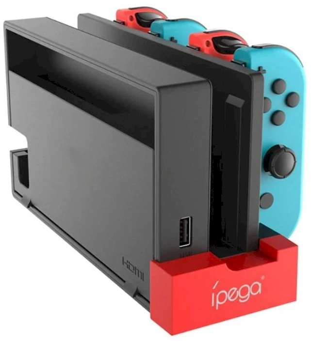iPega 9186 Charger Dock pro N-Switch a Joy-con Juodas/Raudona