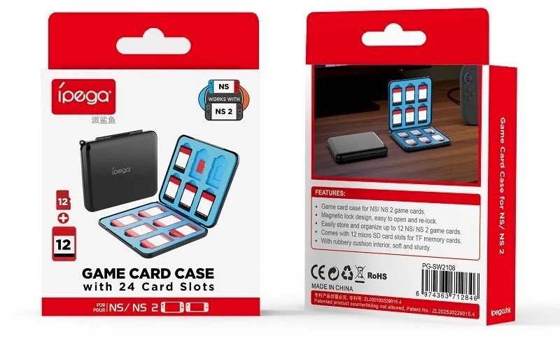 iPega SW2108 Case for Game Cards Juodas