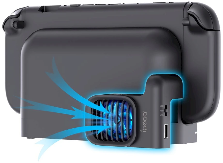 „iPega SW2206“ aušinimo ventiliatorius įkrovimo dokui „Nintendo Switch 2 Blackk“
