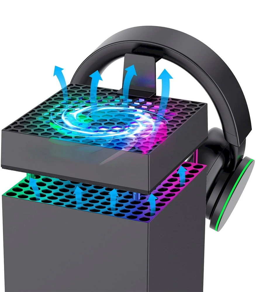 iPega XBX024S daugiafunkcis įkrovimo RGB stovas su aušinimu, skirtas XBOX