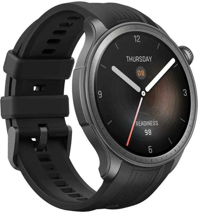 Išmanusis laikrodis Amazfit Balance, Tamsiai pilkos spalvos korpusas su juodos spalvos dirželiu