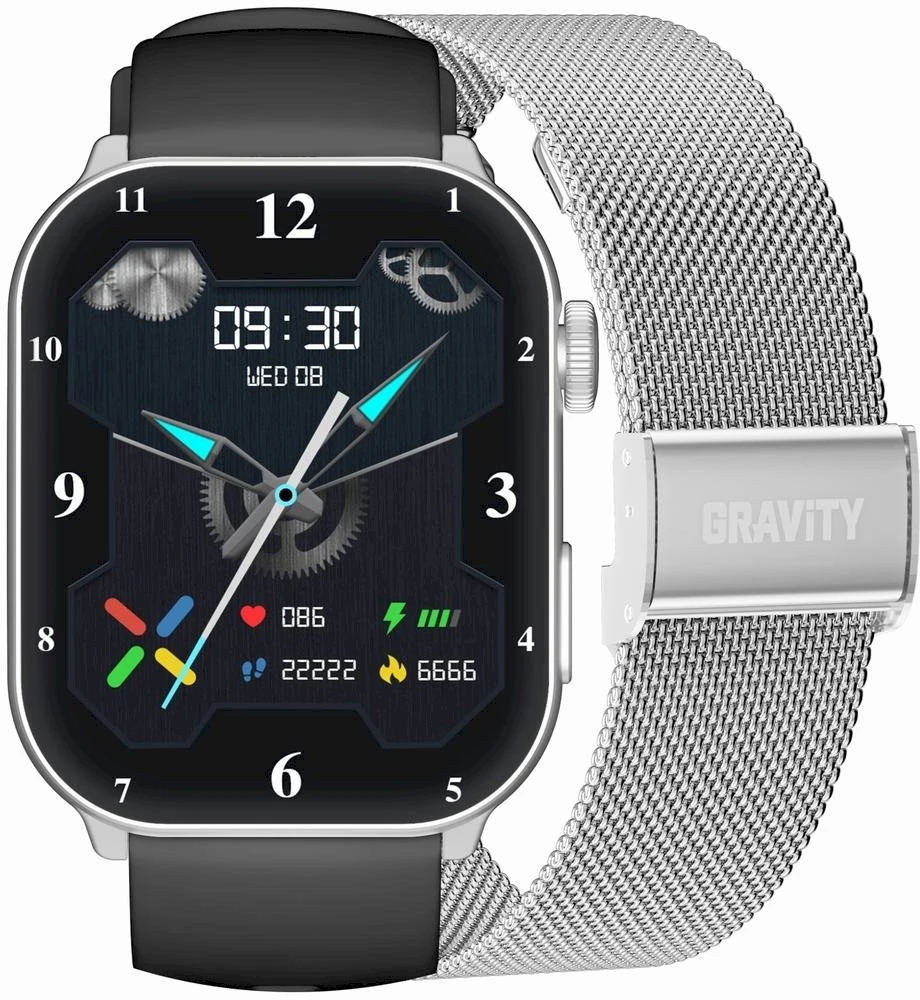 Išmanusis laikrodis UNISEX GRAVITY GT28-9 - ROZMOWY BLUETOOTH, DODATKOWY PASEK (sg037i)