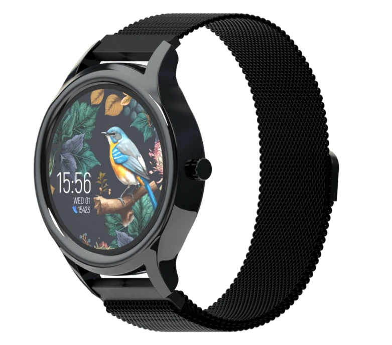 „Forever“ išmanusis laikrodis „ForeVive 3 SB-340“, juodas, su 3W „Bluetooth“ garsiakalbiu