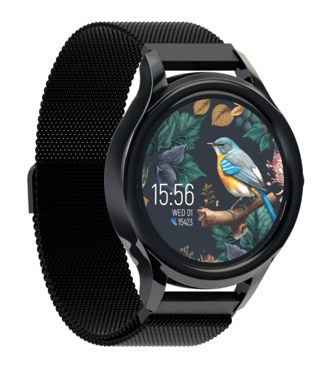 „Forever“ išmanusis laikrodis „ForeVive 3 SB-340“, juodas, su 3W „Bluetooth“ garsiakalbiu