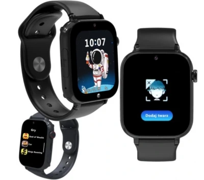 Forever išmanusis laikrodis GPS WiFi 4G Kids Look Me! 3 KW-520 juodas
