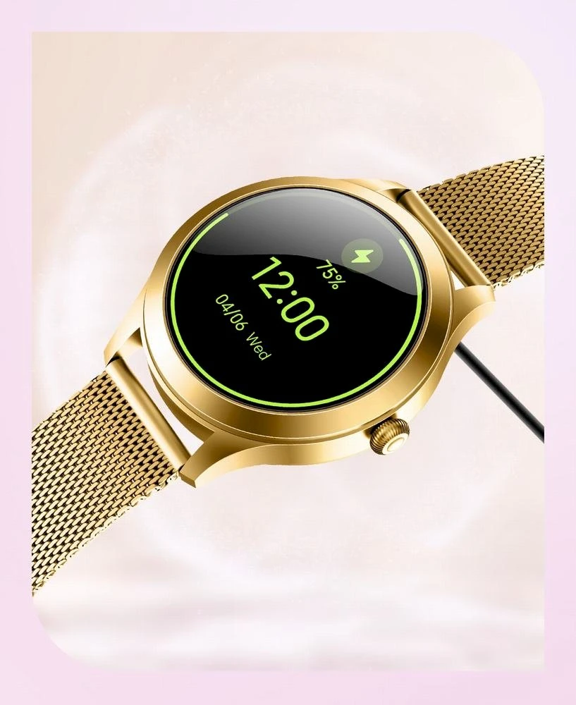 Išmanusis laikrodis DAMSKI GRAVITY GT25-2 PRO - AMOLED, DODATKOWY PASEK (sg039b)