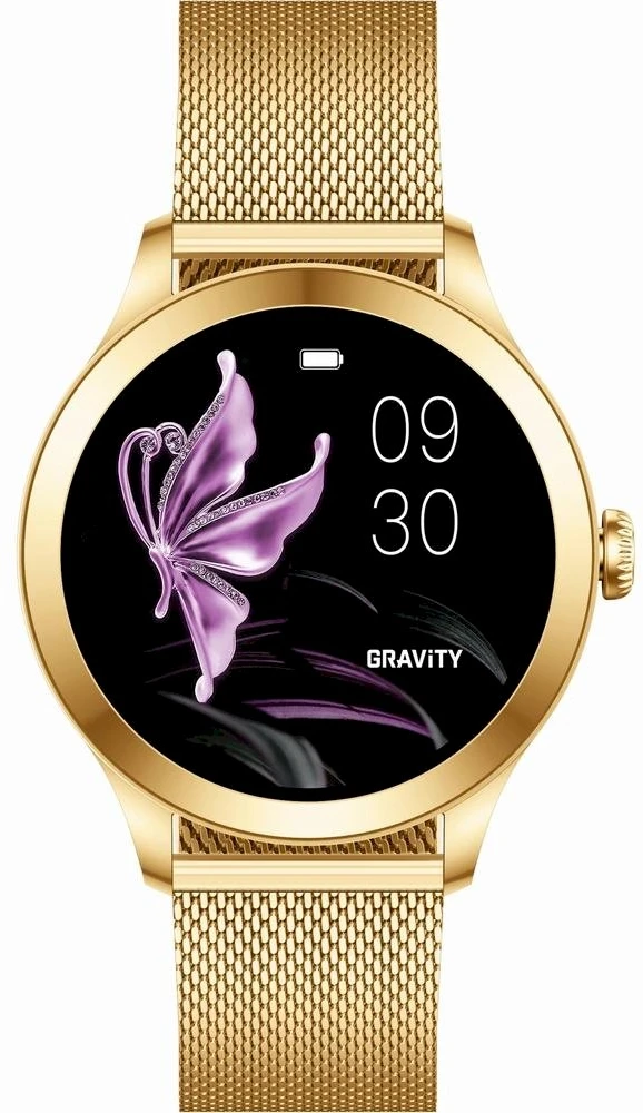Išmanusis laikrodis DAMSKI GRAVITY GT25-2 PRO - AMOLED, DODATKOWY PASEK (sg039b)