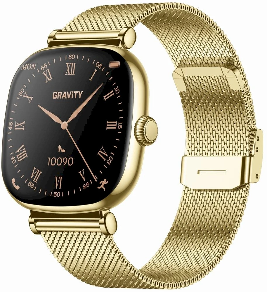 Išmanusis laikrodis DAMSKI GRAVITY GT32-2 - ROZMOWY BLUETOOTH, DODATKOWY PASEK (sg047b)