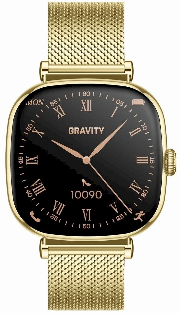 Išmanusis laikrodis DAMSKI GRAVITY GT32-2 - ROZMOWY BLUETOOTH, DODATKOWY PASEK (sg047b)
