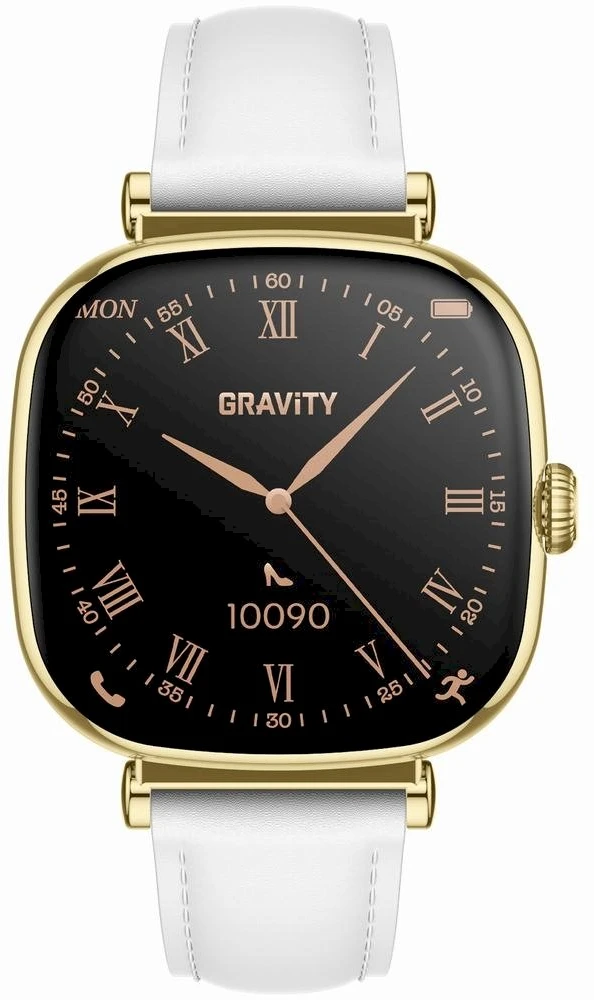 Išmanusis laikrodis DAMSKI GRAVITY GT32-2 - ROZMOWY BLUETOOTH, DODATKOWY PASEK (sg047b)
