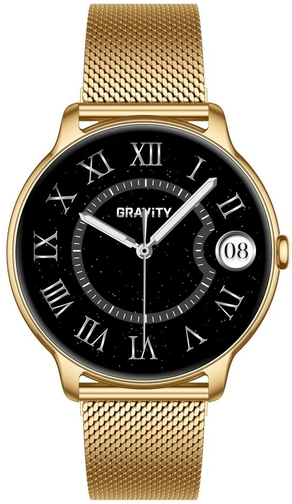 Išmanusis laikrodis DAMSKI GRAVITY GT31-2 - AMOLED, DODATKOWY PASEK (sg052a)