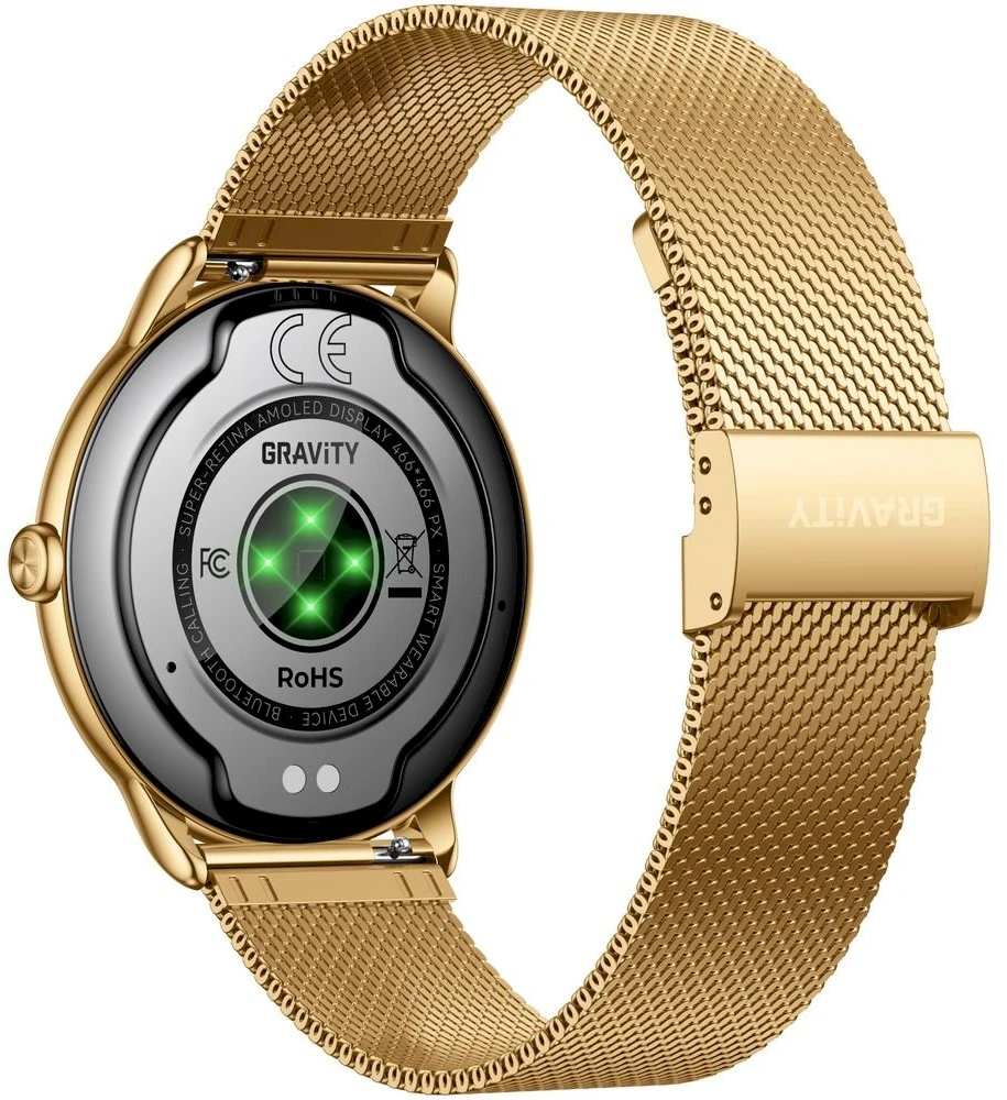 Išmanusis laikrodis DAMSKI GRAVITY GT31-2 - AMOLED, DODATKOWY PASEK (sg052a)