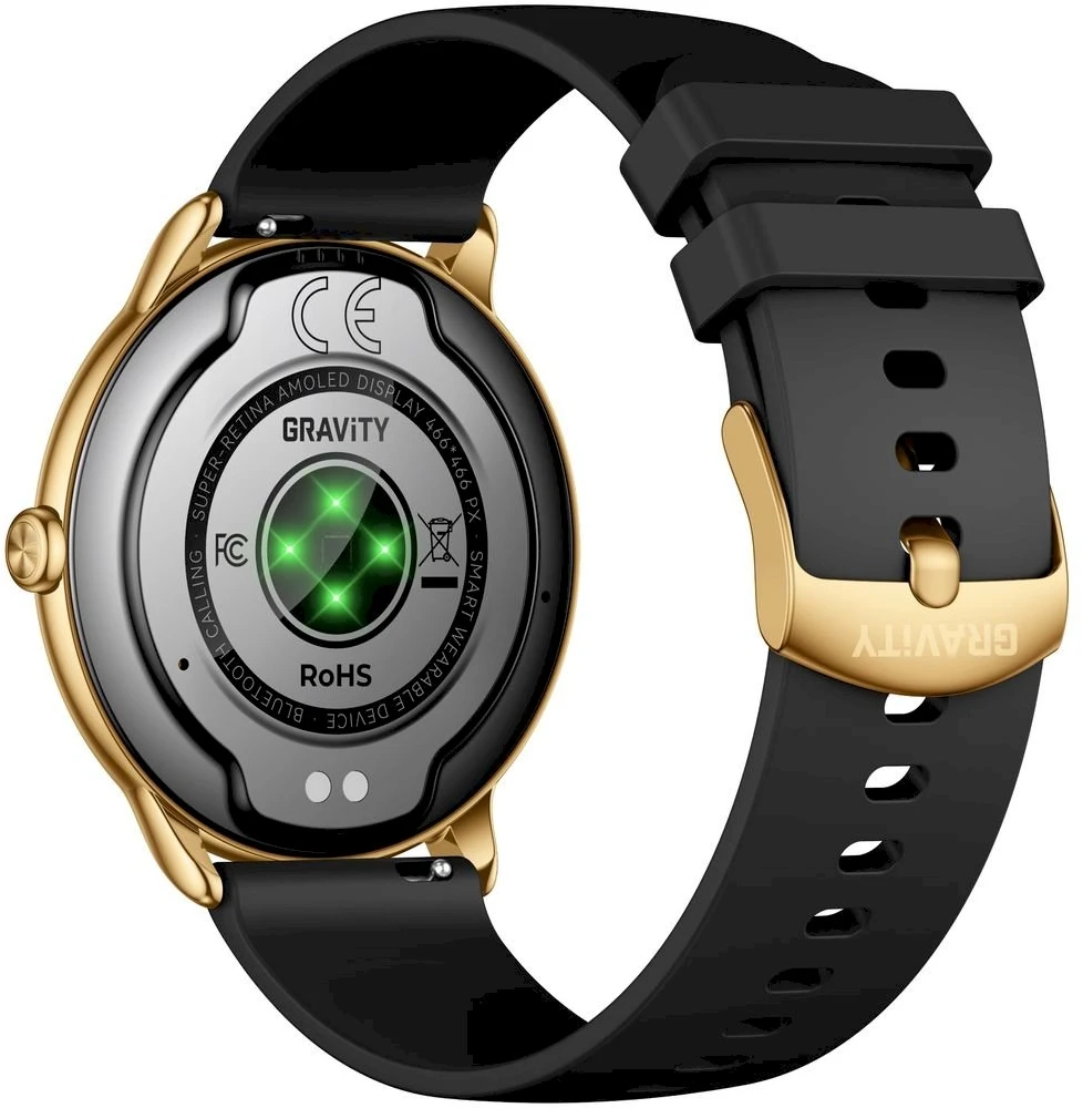 Išmanusis laikrodis DAMSKI GRAVITY GT31-2 - AMOLED, DODATKOWY PASEK (sg052a)