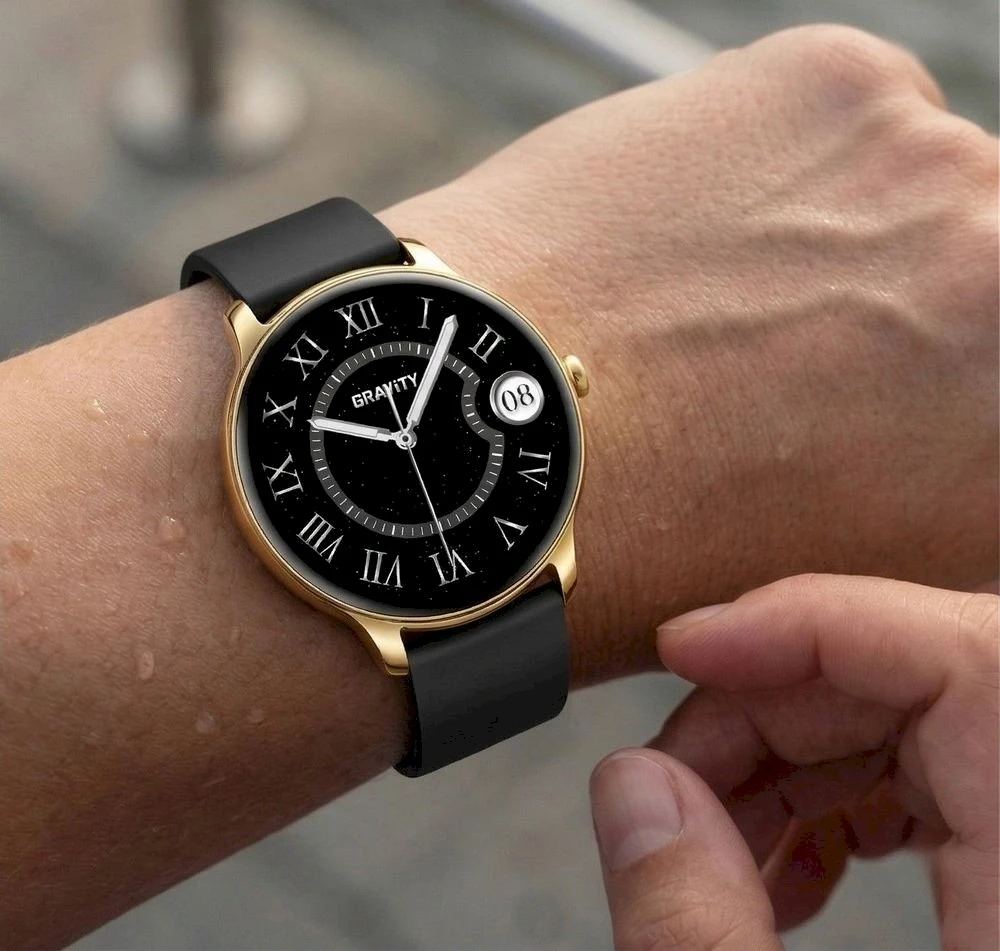 Išmanusis laikrodis DAMSKI GRAVITY GT31-2 - AMOLED, DODATKOWY PASEK (sg052a)