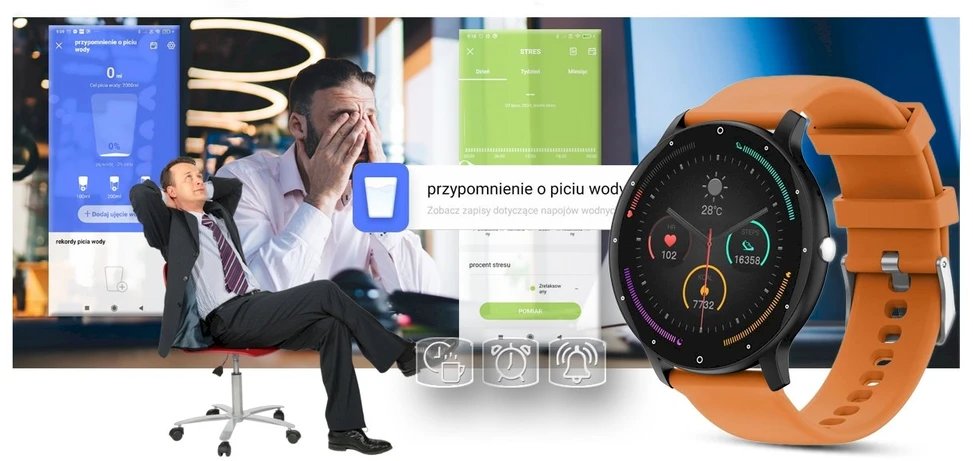Išmanusis laikrodis UNISEX GRAVITY GT1-2 PRO - BLUETOOTH RYŠYS, PAPILDOMAS PRAŽAS (sg027b)