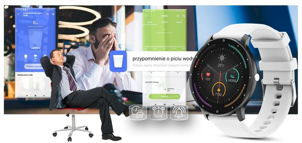 Išmanusis laikrodis UNISEX GRAVITY GT1-4 PRO - ROZMOWY BLUETOOTH, DODATKOWY PASEK (sg027d)