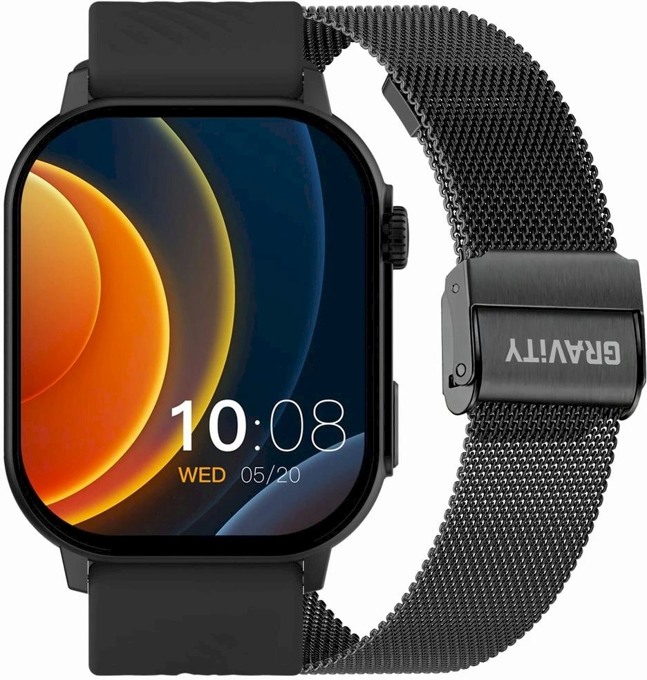 Išmanusis laikrodis UNISEX GRAVITY GT15-1 - ROZMOWY BLUETOOTH, DODATKOWY PASEK (sg029a)