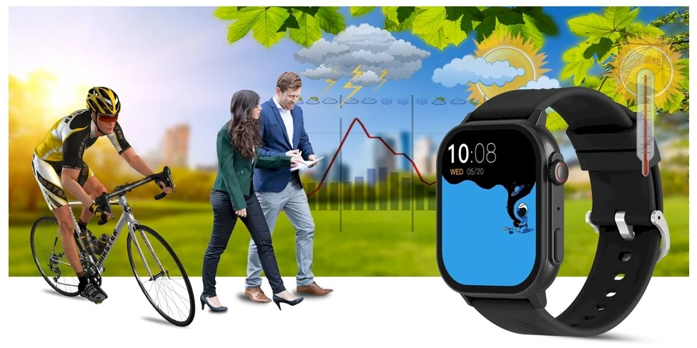 Išmanusis laikrodis UNISEX GRAVITY GT15-1 - ROZMOWY BLUETOOTH, DODATKOWY PASEK (sg029a)