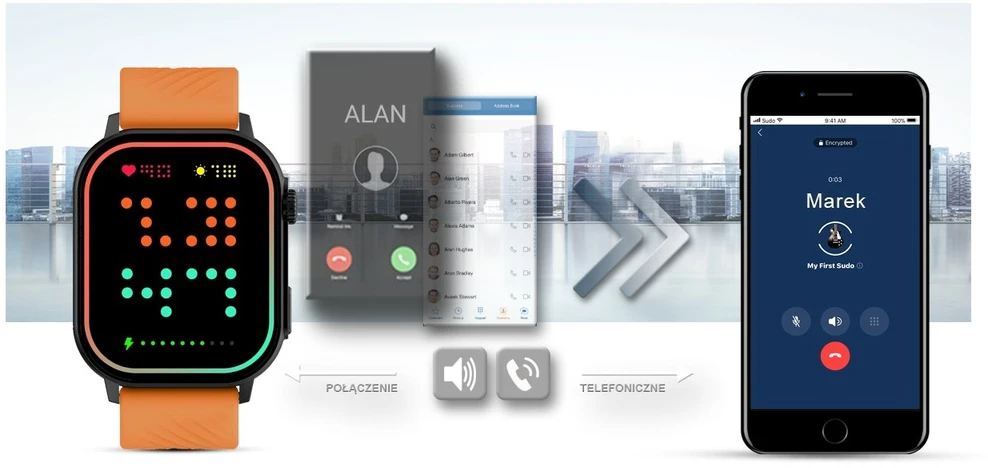 Išmanusis laikrodis UNISEX GRAVITY GT15-2 - BLUETOOTH CONNECTIONS, ADDITIONAL PASSAGE (sg029b)