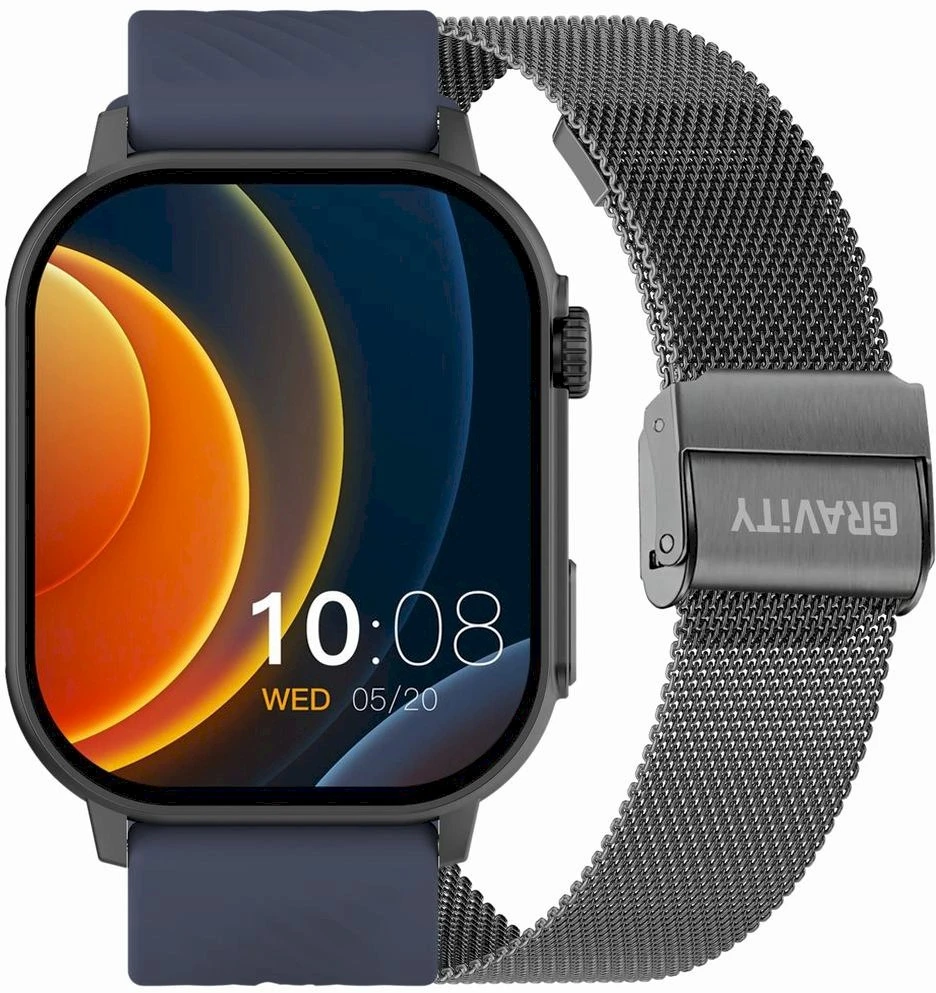 Išmanusis laikrodis UNISEX GRAVITY GT15-4 - ROZMOWY BLUETOOTH, DODATKOWY PASEK (sg029d)