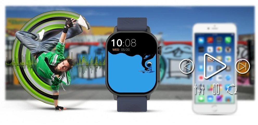 Išmanusis laikrodis UNISEX GRAVITY GT15-4 - ROZMOWY BLUETOOTH, DODATKOWY PASEK (sg029d)