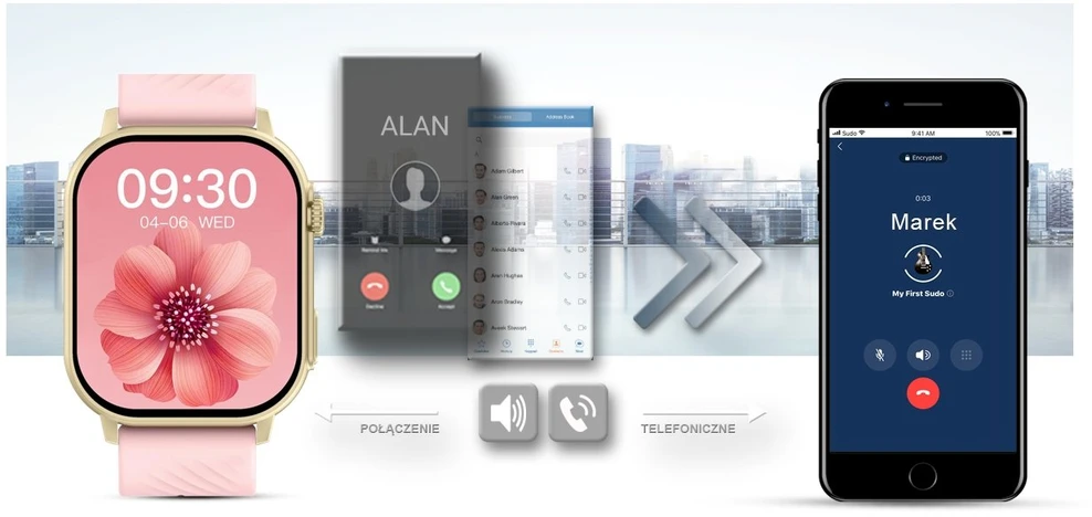 Išmanusis laikrodis UNISEX GRAVITY GT15-7 - BLUETOOTH CONNECTIONS, ADDITIONAL PASSAGE (sg029g)