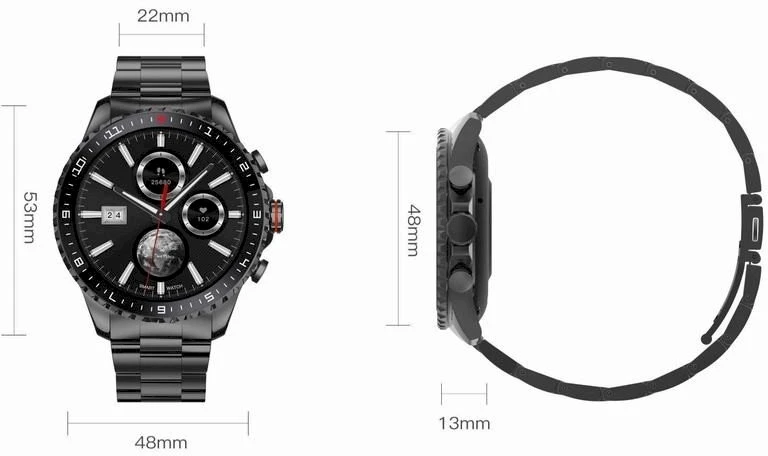 GRAVITY GT16-2 MEN'S Išmanusis laikrodis - CONNECTIONS MAKER, PRESSURE METER (sg034b)