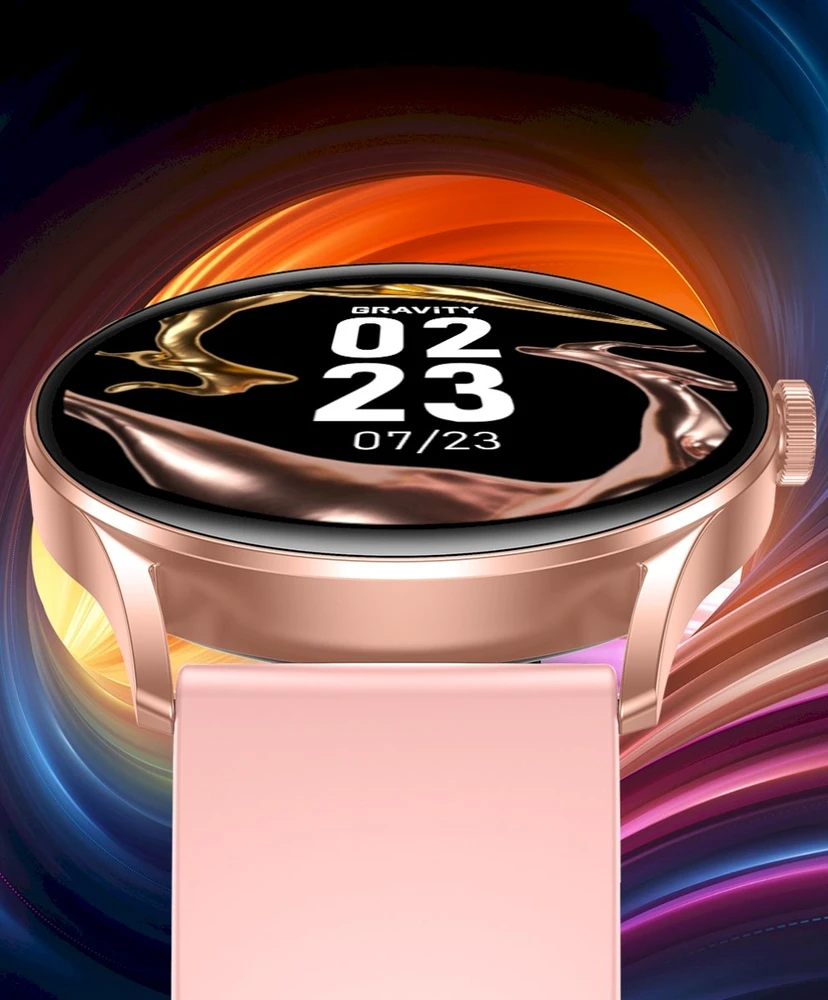 Išmanusis laikrodis UNISEX GRAVITY GT2-1 PRO - AMOLED, WŁASNE TARCZE (sg040a)