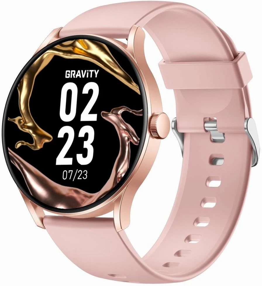 Išmanusis laikrodis UNISEX GRAVITY GT2-1 PRO - AMOLED, WŁASNE TARCZE (sg040a)