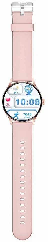 Išmanusis laikrodis UNISEX GRAVITY GT2-1 PRO - AMOLED, WŁASNE TARCZE (sg040a)