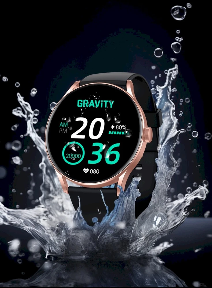 Išmanusis laikrodis UNISEX GRAVITY GT2-2 PRO - AMOLED, WŁASNE TARCZE (sg040b)