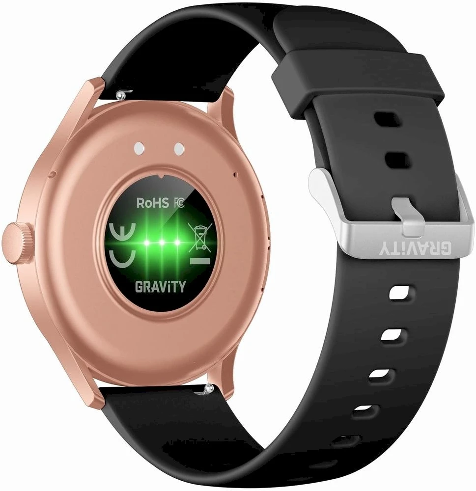 Išmanusis laikrodis UNISEX GRAVITY GT2-2 PRO - AMOLED, WŁASNE TARCZE (sg040b)